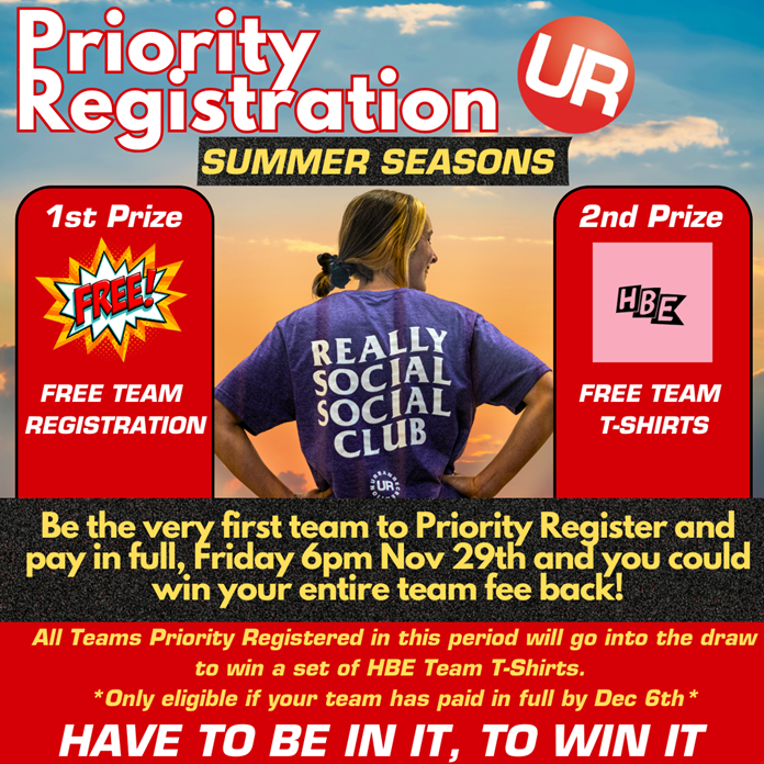 Summer Priority Registration - Terms and Conditions